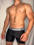 NIKE Boxers (Black w/ Grey Band) - Worn